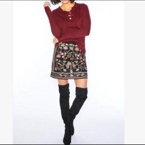 Braeve Black Embroidered Mini.  SZ S